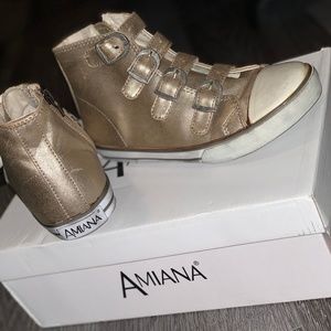 Gold Strap Sneakers